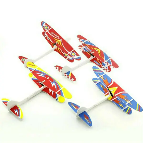 DIY Biplane Glider пенопластовый самолет перезаряжаемая электрическая модель
