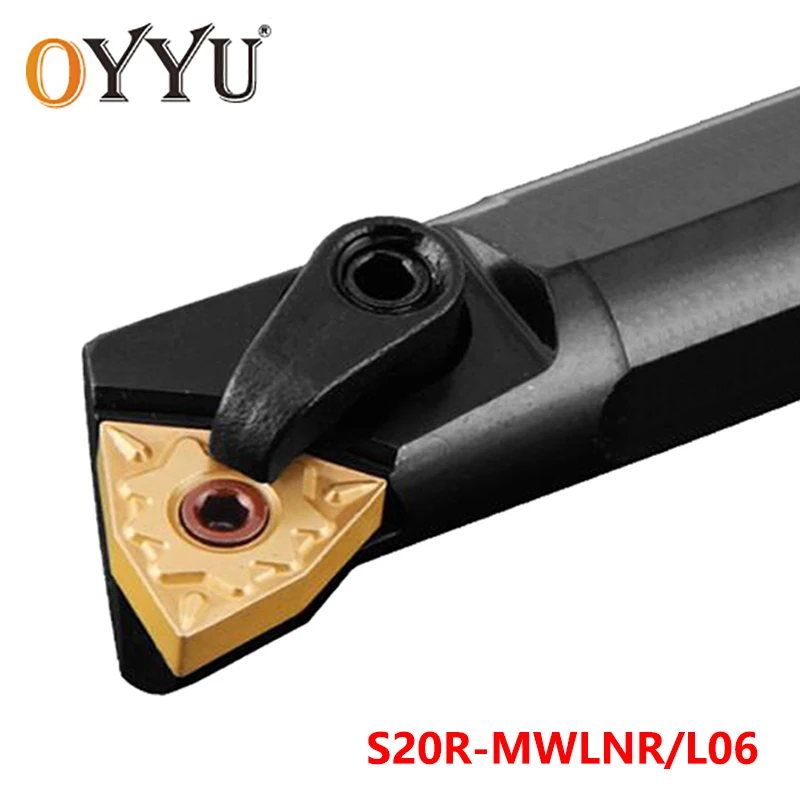 

Oyu S20R-MWLNR06 внутренний токарный станок Режущий хвостовик 20 мм MWLNR MWLNL токарный инструмент держатель S20R-MWLNL06 твердосплавные вставки беседка
