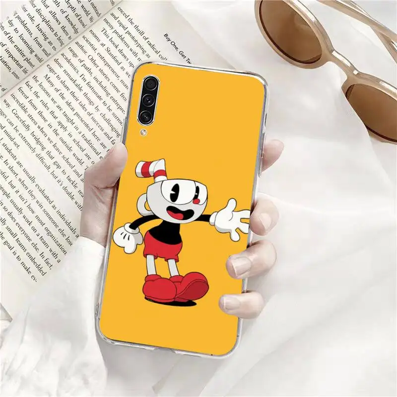 

cartoon cute Cuphead Phone Case Samsung s9 s10 s20 Huawei honor P20 P30 P40 xiaomi note mi 8 9 pro lite plus mobile bags