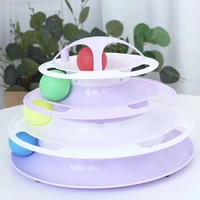 cat toys tower interactive kitten ball toy exerciser puzzle game anti slip active healthy lifestyle suitable for multiple cats