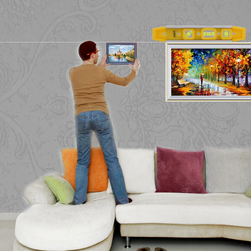 

3 In 1 45/90/180 Degree Level Ruler Aluminum Alloy High Precision Magnetic Level Balance Ruler