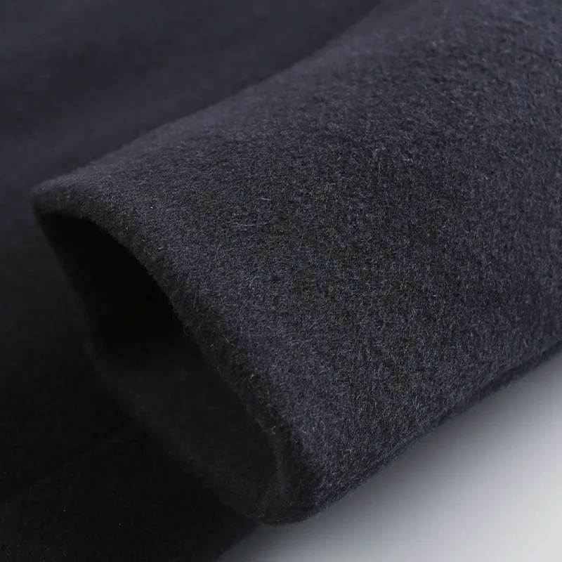 

Men's new autumn Lapel overcoat fat plus large fashion casual detachable collar woolen jacket