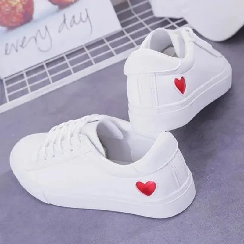 

Cresfimix Women Classic Round Toe White Pu Leather Spring Lace Up Shoes Student School High Quality Autumn Anti Skid Shoes A9628