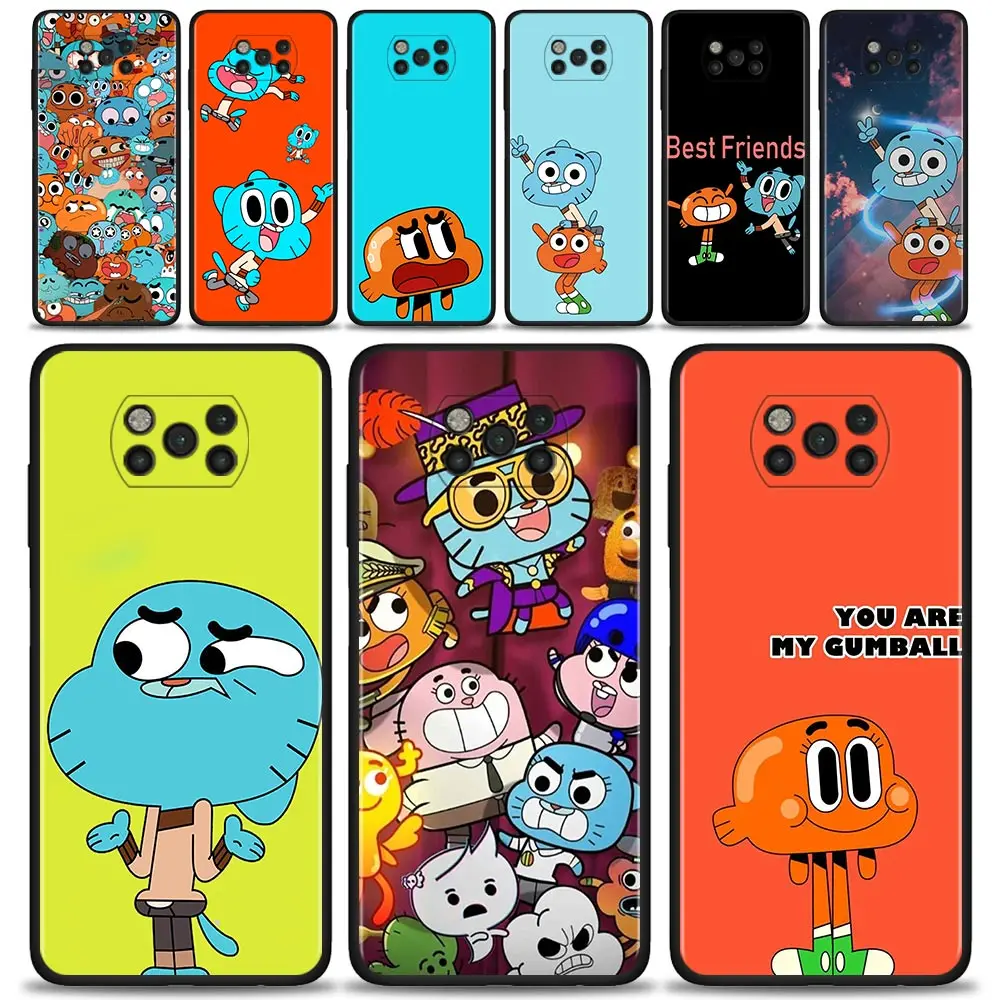 

Phone Case For Xiaomi Poco X3 NFC F3 GT Civi M3 Note 10 11 Lite 9T 10T 11T Pro Pocophone F1 The-Amazing-World-Gumball-gumball