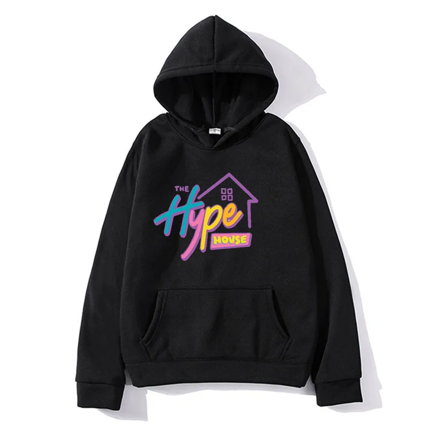 

2021 New The Hype House Hoodie Men and Women Charli D'Amelio Print Pullover Unisex Sportswear Harajuku Top