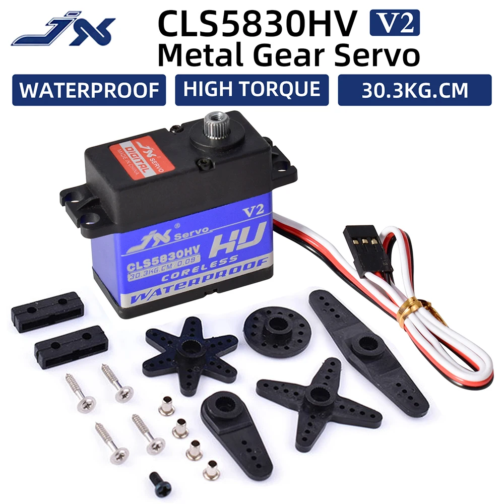 

JX CLS5830HV 30 кг Полный металлический Водонепроницаемый HV Coreless Servo Для 1/10 TXR4 Rc4wd RedCat HPI Baja 5B SS RC Гусеничный автомобиль