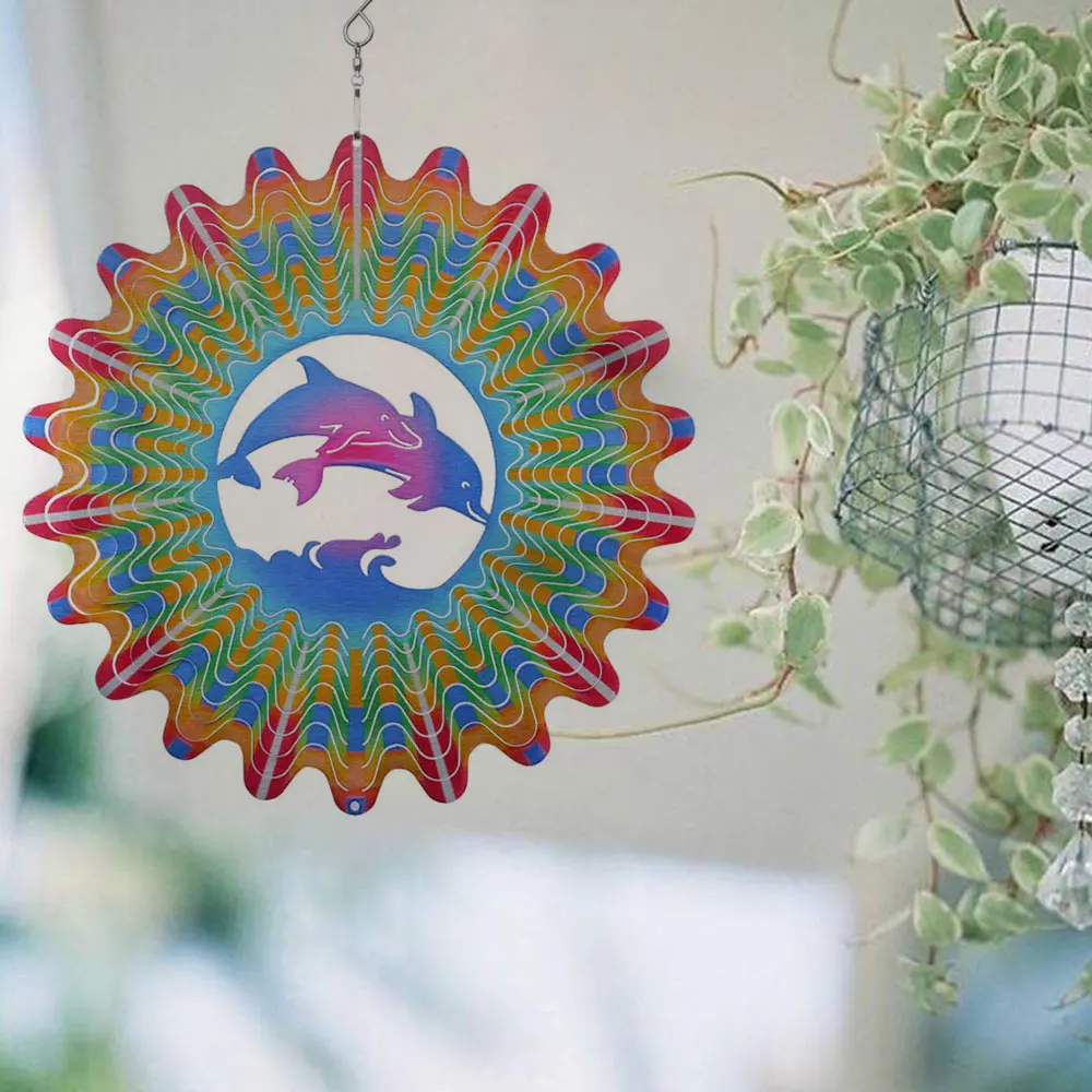 3D крытый Открытый Ветер Спиннер домашний сад украшение ремесла украшения окна