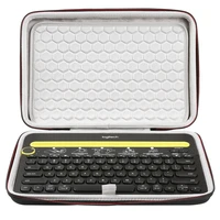 luckynv eva portable travel carrying case for logitech k480 keyboard