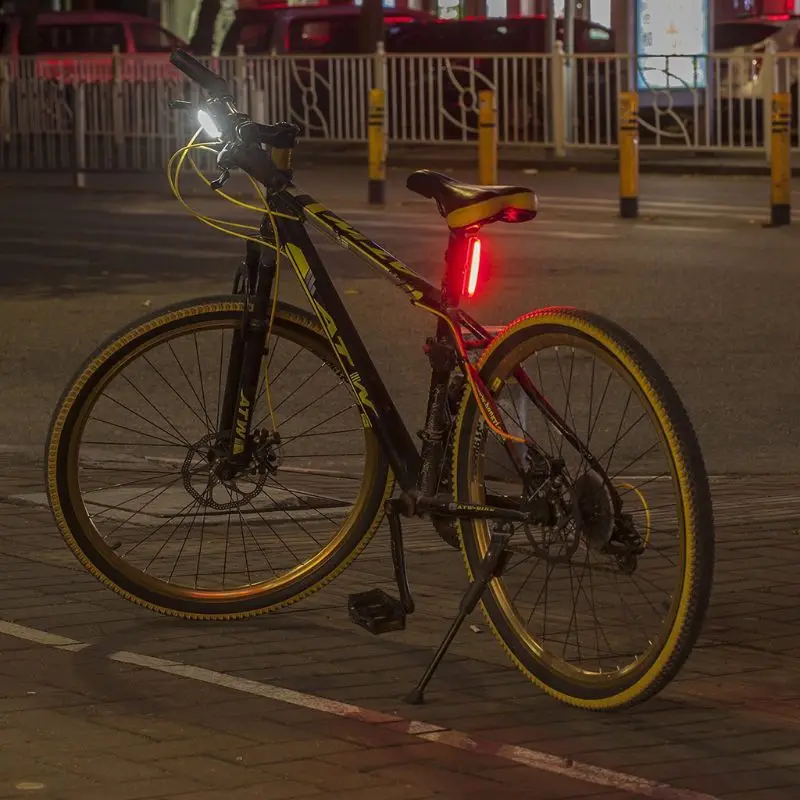 Ultra Bright Bike Light USB Rechargeable Bicycle Tail High Intensity Rear LED Night Outdoor Cycling Safety Flashlight G8TD | Спорт и