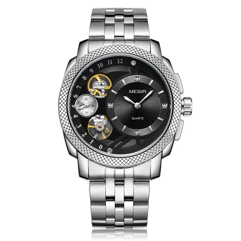 Люксовые часы от бренда MEGIR Бизнес для Для мужчин механические Стильные