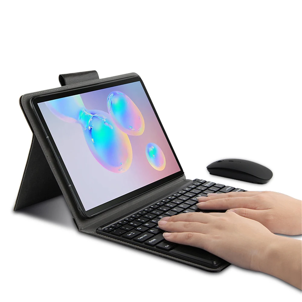 For Samsung Galaxy Tab S6 10.5 SM-T860 T865 T867 Case with English Keyboard Touchpad PU Leather Tablet Protector Cover | Компьютеры и
