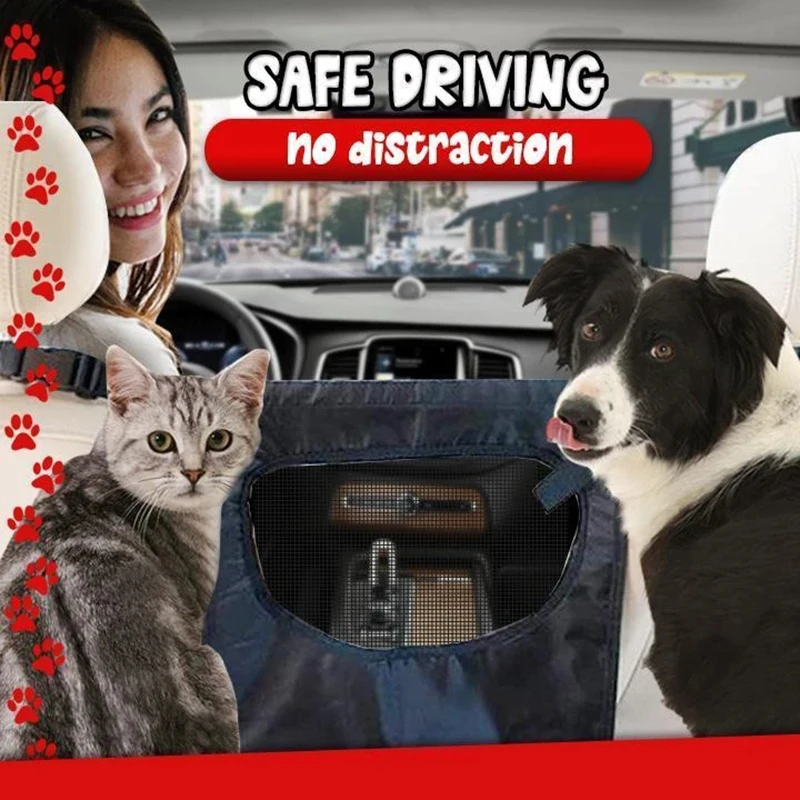 

Pet Car Rear Seat Protection Net Pet Isolation Protective Net for Vehicle B99
