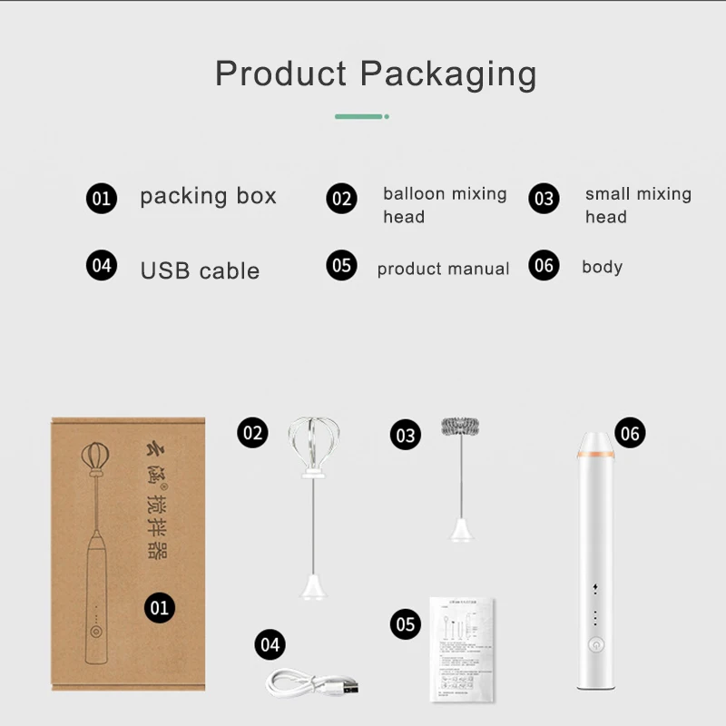 Ручной бытовой молочный Блендер с USB зарядкой|Блендеры| |