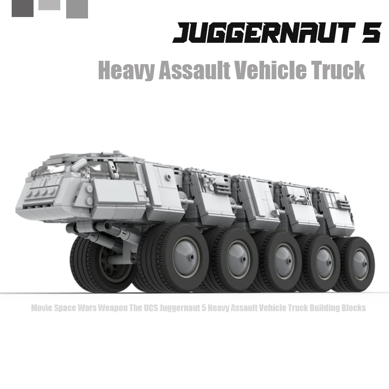 

Movie Space Wars Weapon The UCS Juggernaut 5 Heavy Assault Vehicle Truck Building Blocks Technical Car Toys KId Gift