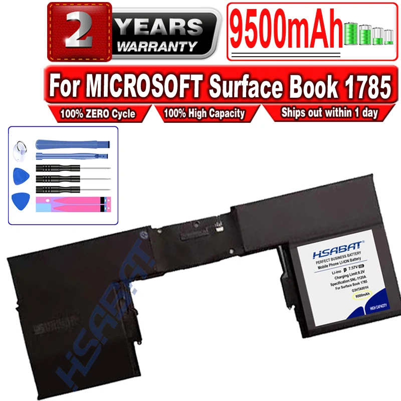 

HSABAT 9500mAh G3HTA001H Аккумулятор для ноутбука MICROSOFT Surface Book 1785