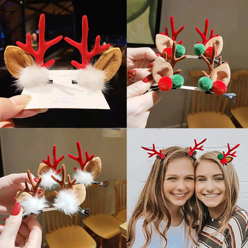 

2 шт., заколки для волос в виде оленя