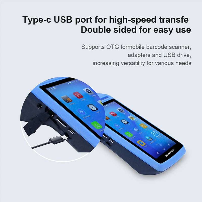 5 дюймовый пос терминал принтер 58 мм чековый Принтер USB buetooth сенсорный экран WIFI