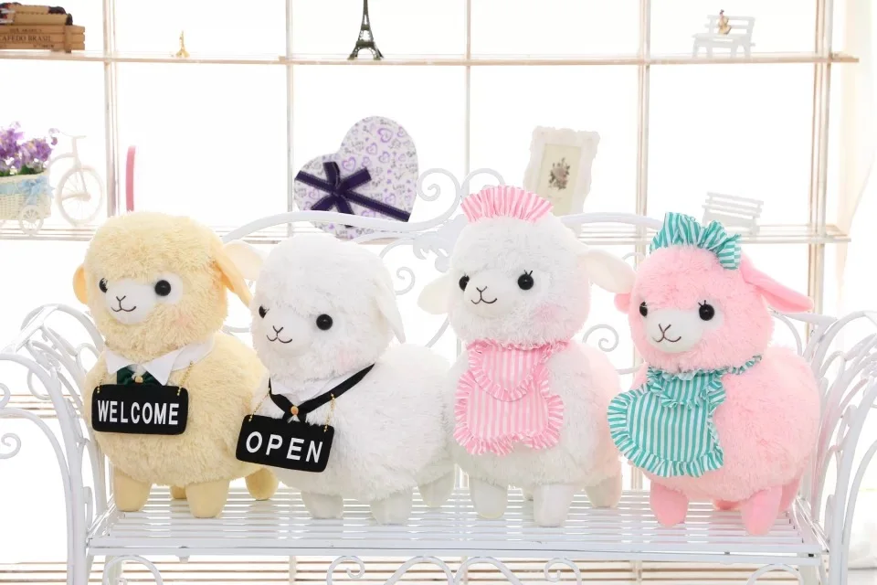 45 см прекрасная служба овца верблюд Мягкая кукла плюшевые игрушки Трава Грязь