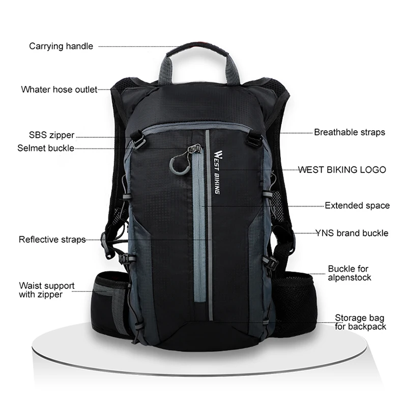 Велоспорт рюкзак велосипедный Водонепроницаемый складной MTB велосипедная сумка