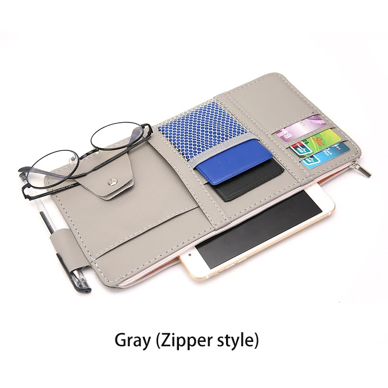 

Car Sun Visor Bill Pen Business Card Holder CD DVD Organizer Storage Box Sunglasses Clip Stowing Tidying Car Accessories