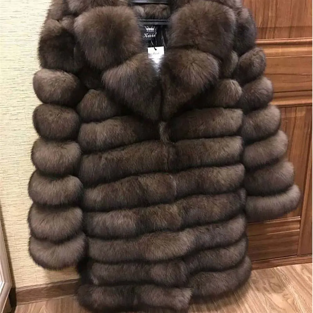 Новое натуральное пальто из натурального Лисьего меха зимняя женская длинная стильная натуральная меховая куртка женская качественная натуральный мех лисы пальто