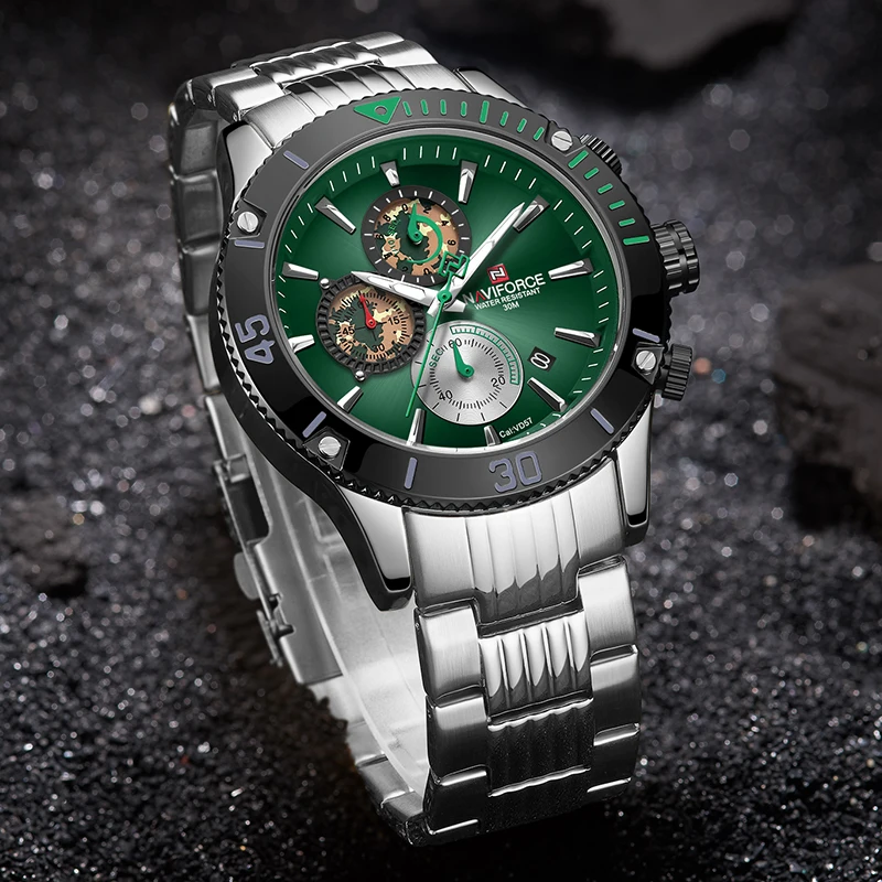 Новые мужские часы NAVIFORCE армейские военные спортивные наручные