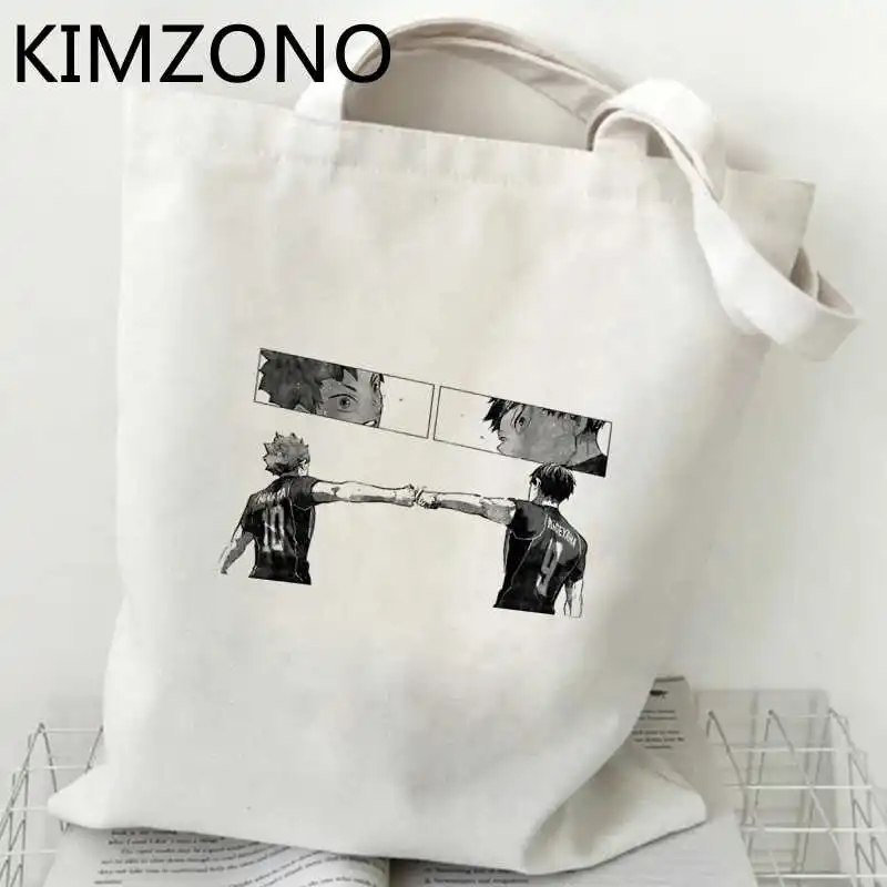 

Сумка для покупок Haikyuu, сумки для продуктов, Джутовая сумка, сумка-тоут, сумки, многоразовые сумки, экологические тканевые сумки из джута