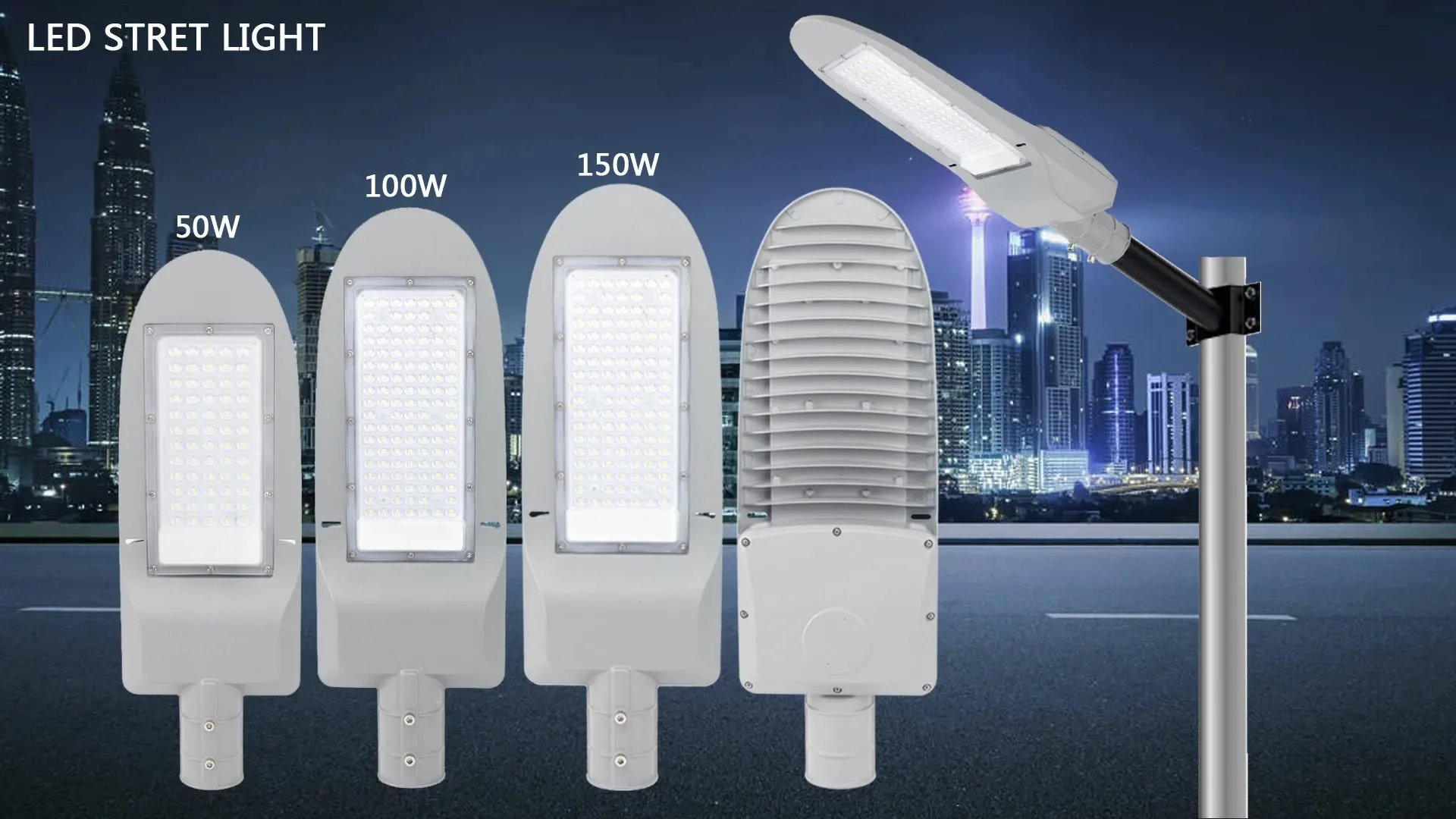 

street led light 50w inmetro good price road project for Brazil market high quality street light 120w led