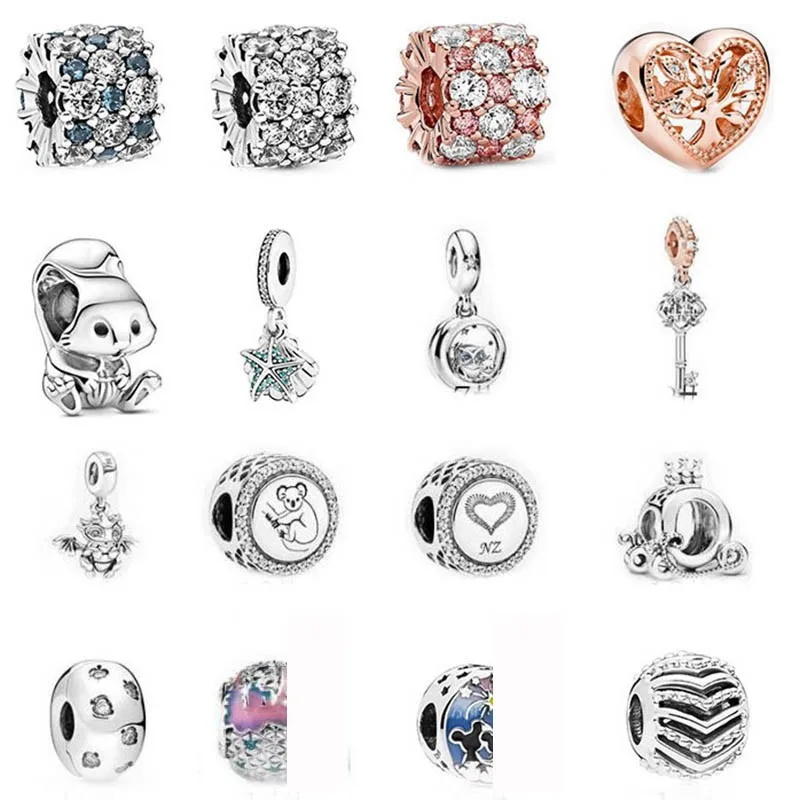 

Authentic 925 Sterling Silver Starfish Pendant Pumpkin Car Charm Is Suitable For The Original Pandora Women's Bracelet Necklace