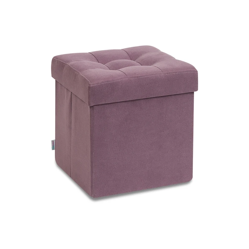 Дели пуф складной для хранения Delicatex сиреневый игрушек в прихожию