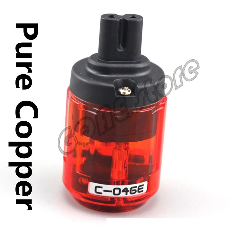 Hi-End Oyaide pure copper C-046 Figure 8 C7 Mains Power Plug IEC Female connector AC power cord adapter plug | Электроника