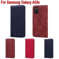cover for samsung galaxy a03s case flip wallet leather shell book on for samsung a03s sm a037m case phone protective etui coque