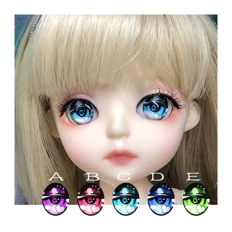 10 мм-24 мм глаза BJD кукла Мультяшные для 1/12 1/8 1/6 1/4 DD аксессуары кукол SD 5 цветов