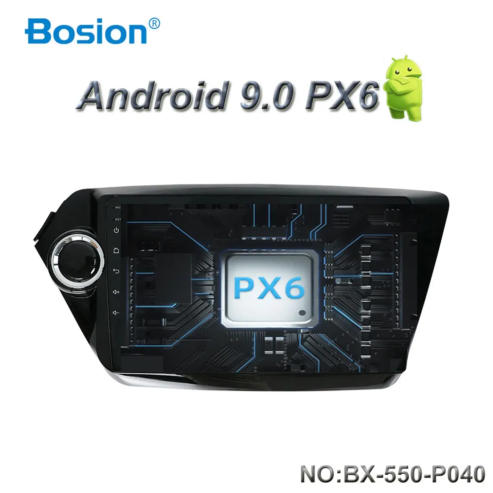 Автомобильный dvd плеер Bosion android 9 0 gps навигация для Kia k2 RIO 2010 2011 2012 2013 2014 2015 Стерео px6