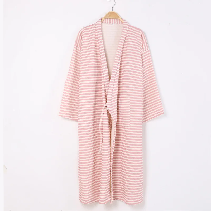 Халат кимоно для мужчин и женщин длинная ночная рубашка в японском стиле