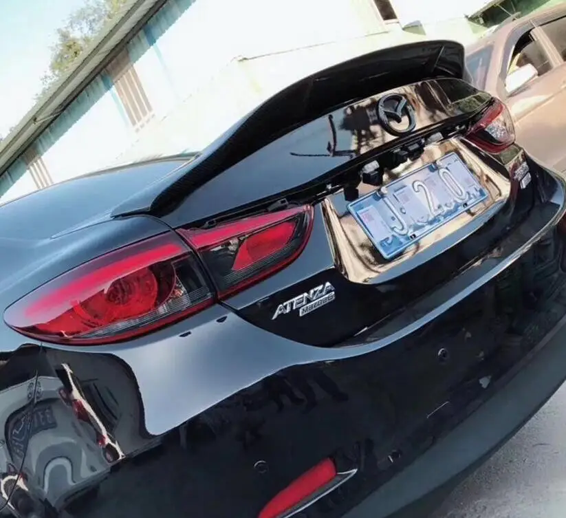 Высокое качество углеродного волокна задний багажник спойлер крыло подходит для