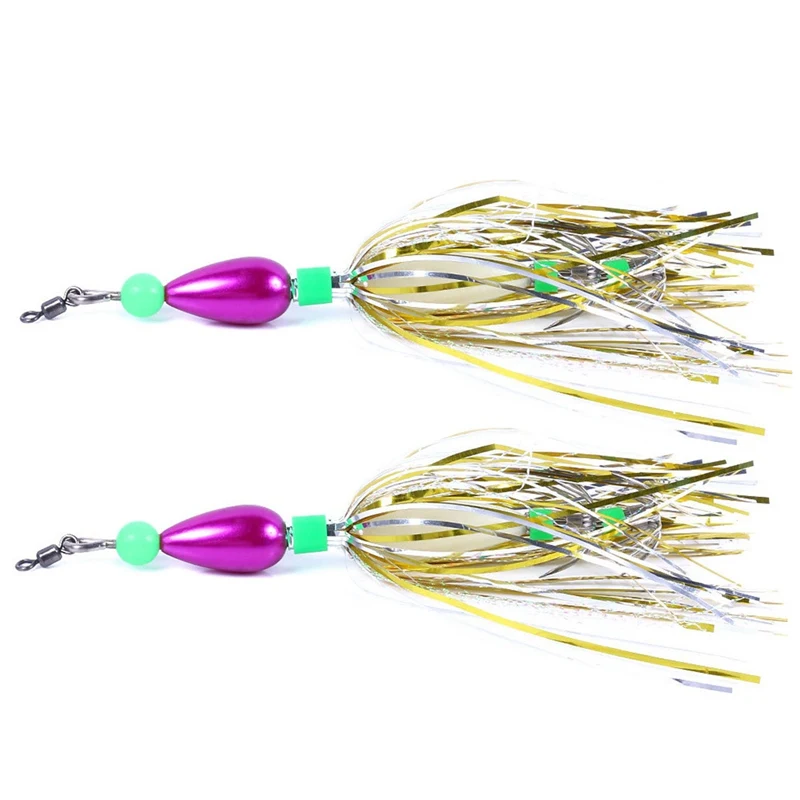 2 шт./компл. рыболовные приманки Светящиеся кальмары джиг Крючки с поворотной