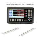 SINO 2 оси 3 оси ЖК-дисплей винторезный с цифровой индикацией и 2 шт. линейная шкала линейный энкодер фрезерного станка пакет техника