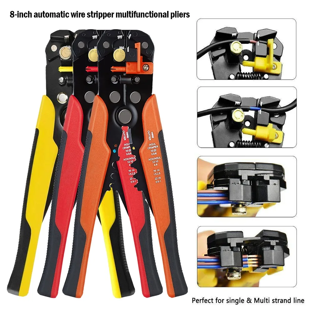 

Multifunctional Stripping Pliers Stripping Used For Cable Cutting Range 0.2-6.0mm High-precision Automatic Wire Stripper