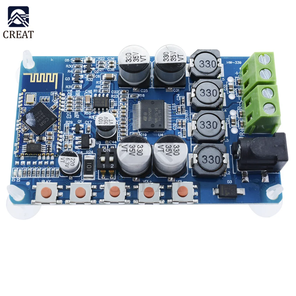 Беспроводной аудиоприемник Bluetooth 4 0 цифровой усилитель TDA7492P 50 Вт + Плата