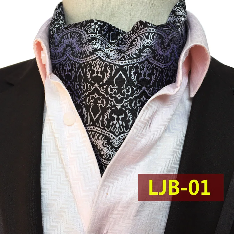 

Men Collar Cravat Floral Jacquard Polyester Formal Keep Warm Cravats Male Flower Nekwear Party Accessories