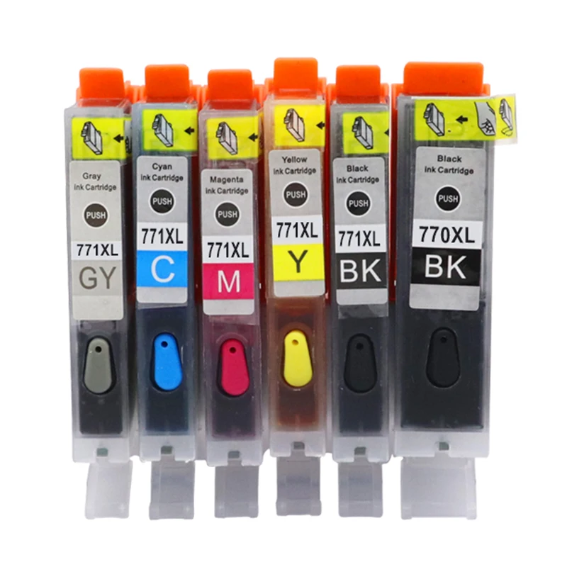 Многоразовые картриджи для принтера canon MG5770 MG6870 TS5070 TS6070 TS8070|Чернильные картриджи|