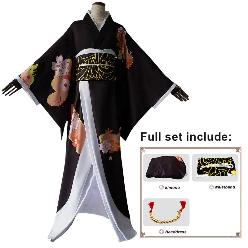 Женский костюм кимоно из аниме рассекающий демонов| |