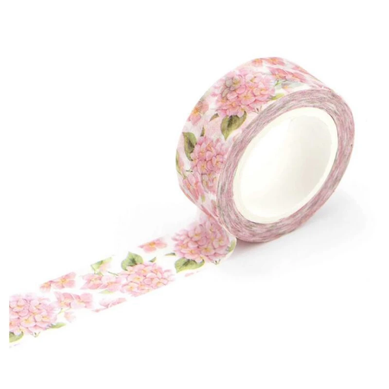 2 шт 1 5 см широкие пышные цветы Васи Лента Клейкая Сделай Сам Скрапбукинг наклейка