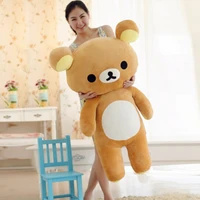 80cm san x rilakkuma relax bear lovely stuffed toys cute soft pillow plush toy doll gifts for children 2021