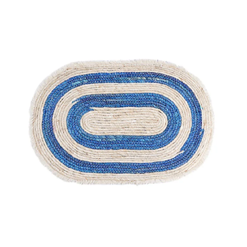 

Modern Round oval Carpet For Living Room Bedroom Soft Comfortable Solid Rugs Non-slip Floor Mats Cat andDog nest corn husk