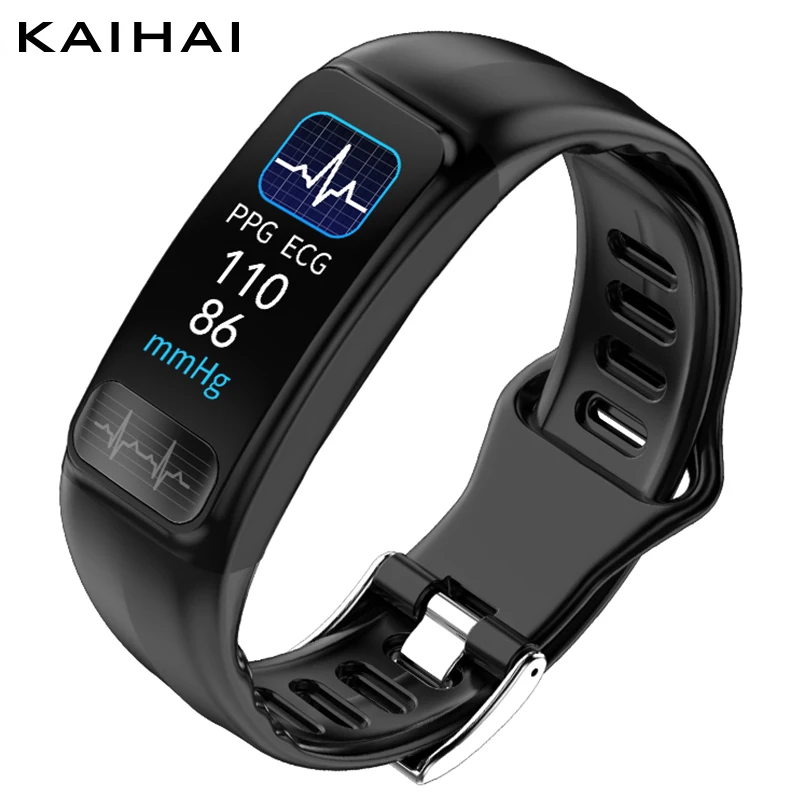 

kaihai ECG PPG SpO2 activity Tracker fitness wrist band health smart bracelet blood pressure oxygen Heart rate monitor smartband