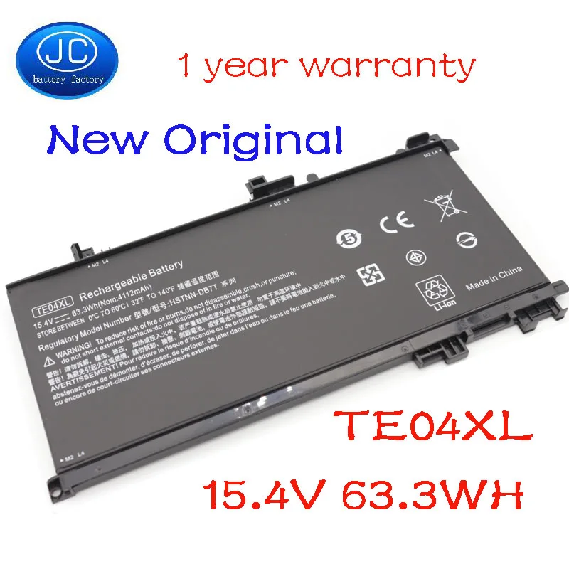 Аккумулятор для ноутбука JC TE04XL HP OMEN 15-AX200 15- AX218TX 15-AX210TX 15-AX235NF 15-AX202N 15-BC200 HSTNN-DB7T 905277-855