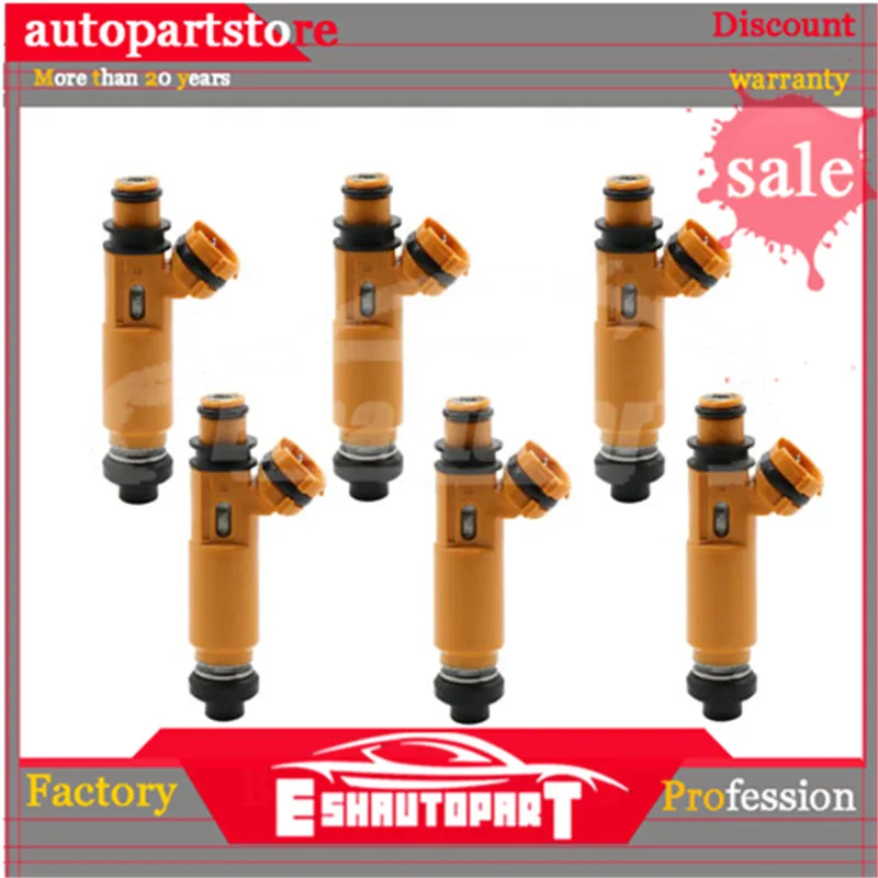 

6 шт., форсунка топливного инжектора для Mitsubishi Montero Sport 1998 л 2004-195500 3300-195003300