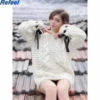 Woman Sweaters Spring Sweater Women Pullovers Femme Chandails Autumn Pulls Jumpers O-Neck Knitted Pull White Hiver Jersey